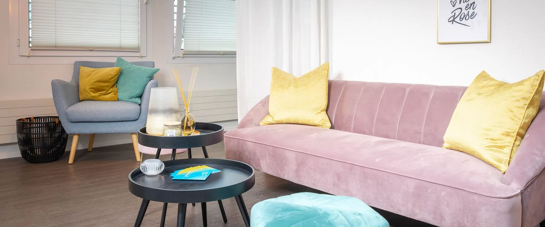 Lounge im Studio der Schönerie in Rorschach